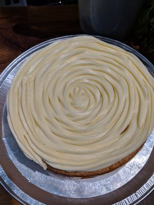 Vanilla cake at Mooplehog in Okehampton