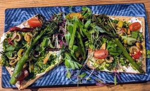 Open toastie at Mooplehog in Okehampton