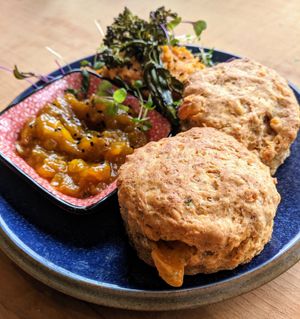 Cheese scones at Mooplehog in Okehampton