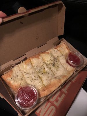 Vegan cheese bread! at Blaze Pizza in Marina