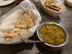 Vegan Korma with Roti at Mint Indian Bistro in Las Vegas