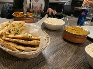 Vegan Korma with Roti at Mint Indian Bistro in Las Vegas
