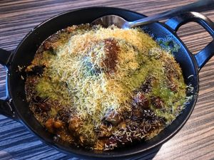 Vegan Samosa Chaat at Mint Indian Bistro in Las Vegas