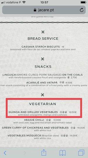 This is what I ordered.  at Jacaré in Lisbon