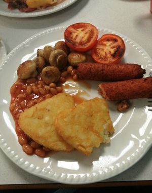Vegan Breakfast at The Big Blue Cafe in Totton