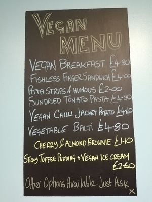 Menu at The Big Blue Cafe in Totton