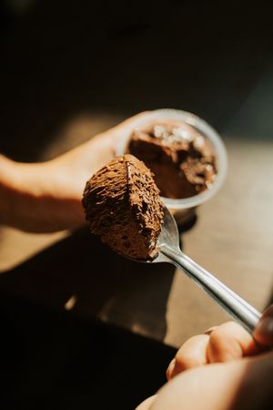 mousse chocolate vegano at Padaria Brasil in Pelotas