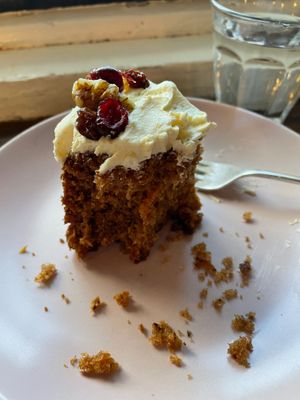 Vegan Carrot Cake at Lovecrumbs - West Port in Edinburgh