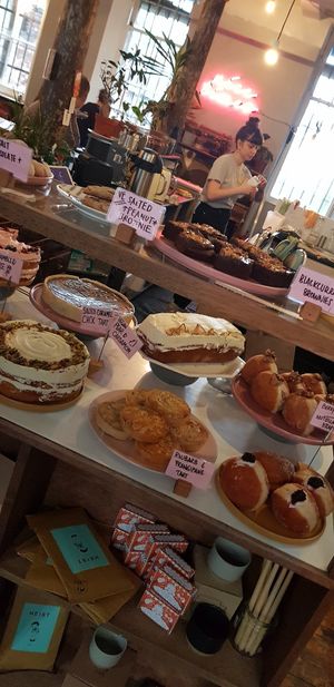 cake selection! at Lovecrumbs - West Port in Edinburgh