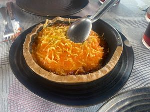 Lasaña de verduras. at Geltoki in Zarautz