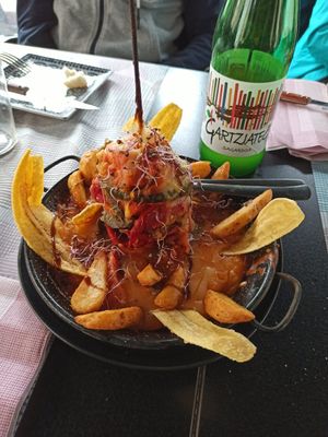 Milhojas de verduras at Geltoki in Zarautz