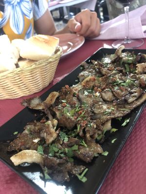 Champignons à la plancha   at Geltoki in Zarautz