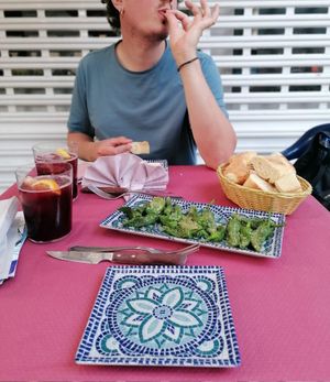 Zarautzko pepparak - pimientos de Zarautz at Geltoki in Zarautz