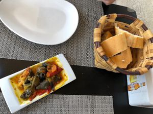 Complimentary mexican starter  at Geltoki in Zarautz