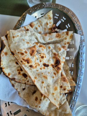 Naan at 3 Idiots The Veggie Hub in Pattaya