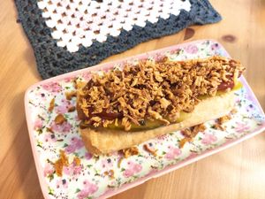 Vegan hot dog at Café Loyal in Siegburg