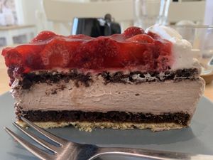 Great chocolate and raspberry cake.  at Café Loyal in Siegburg