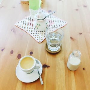 Espresso with almoond mylk at Café Loyal in Siegburg