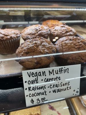 The BEST vegan Morning-Glory muffin at Harvest Fresh Grocery and Deli in Mc Minnville