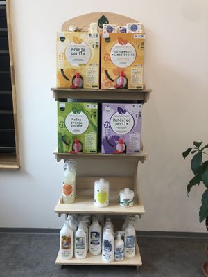 refillable cleaning fluids at Slovegija in Maribor