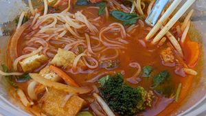 Spicy vegan pho at Rice Paper Vietnamese Cuisine in High Point