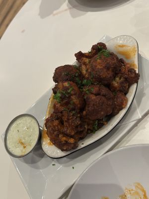Cauliflower wings + ranch   at The Vault in Tulsa