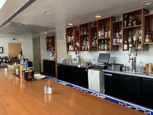 Bar area at The Vault in Tulsa