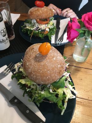Chicken burger at Melone in Aarhus