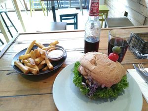 Burger at Melone in Aarhus