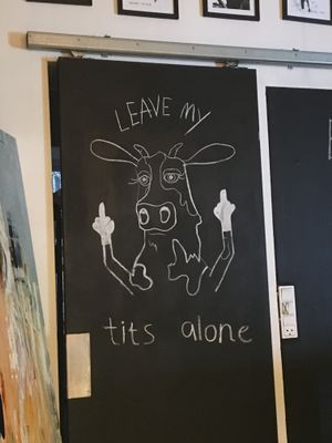 Awesome sign at Melone in Aarhus