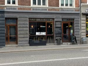 Street entrance at Melone in Aarhus