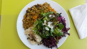 dish of the day at Semente Centro Macrobiótico de Braga in Braga