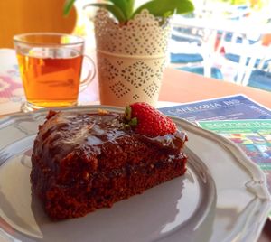 Chocolate Cake at Semente Centro Macrobiótico de Braga in Braga