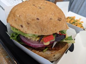 The guac burger at Beatnic - Back Bay in Boston
