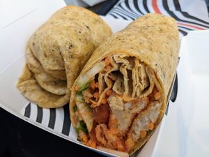Saucy buffalo wrap at Beatnic - Back Bay in Boston