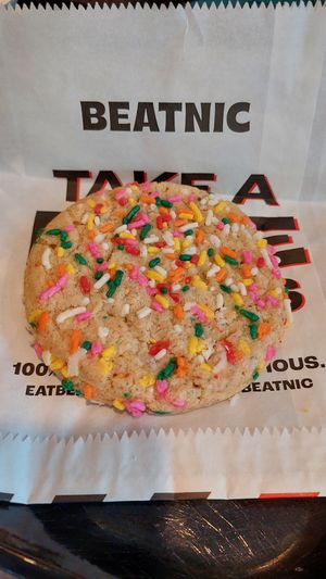 Rainbow sprinkle cookie at Beatnic - Back Bay in Boston