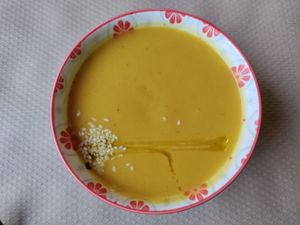 Pumpkin soup at Lo de Ponxe En El Kinto Pino in Valencia