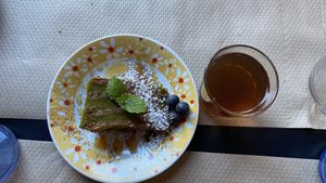 Dessert Matcha Tart at Lo de Ponxe En El Kinto Pino in Valencia
