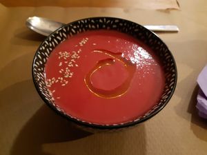 1st course / Creamed vegetables at Lo de Ponxe En El Kinto Pino in Valencia