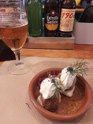 Croquetes de bolets at Lo de Ponxe En El Kinto Pino in Valencia
