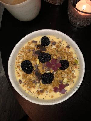 The buckthorn bowl. Not that tasty and a bit sour :) at Bowl 37 in Copenhagen