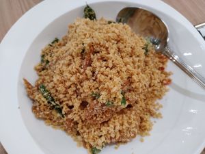 Cereal eggplant at Yes Natural Restaurant 悦意坊 in Central Singapore
