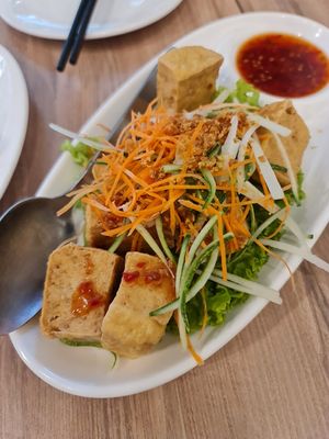 Thai style Tofu ~5/11/22 at Yes Natural Restaurant 悦意坊 in Central Singapore