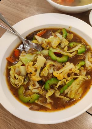 Bean Sauce Hor Fun - our favourite ❤️ at Yes Natural Restaurant 悦意坊 in Central Singapore