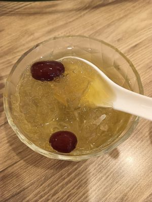 Red dates jelly at Yes Natural Restaurant 悦意坊 in Central Singapore