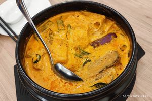 Curry Fish in stone pot ❤️ - 21/06/2024 at Yes Natural Restaurant 悦意坊 in Central Singapore
