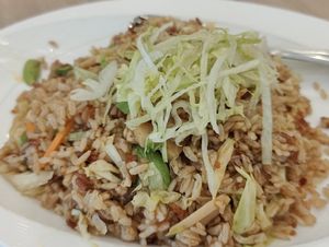 fried Olive rice at Yes Natural Restaurant 悦意坊 in Central Singapore