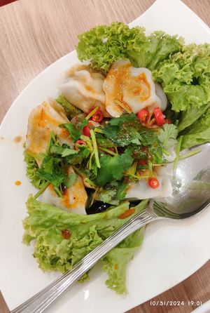 Fiery Silken Wanton 红油抄手 - 31/10/2024 at Yes Natural Restaurant 悦意坊 in Central Singapore