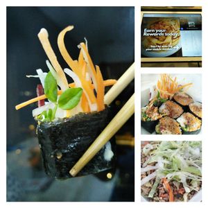 Olive Fried Rice & Sushi Roll @ $7 at Yes Natural Restaurant 悦意坊 in Central Singapore