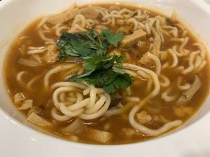 Spicy noodle  at Yes Natural Restaurant 悦意坊 in Central Singapore